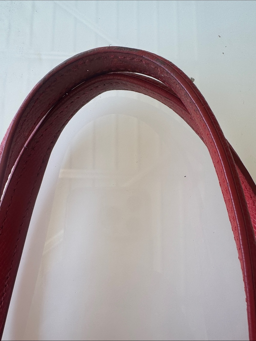 Coach Red Leather Tote with Gold Hardware - Picture 4 of 12